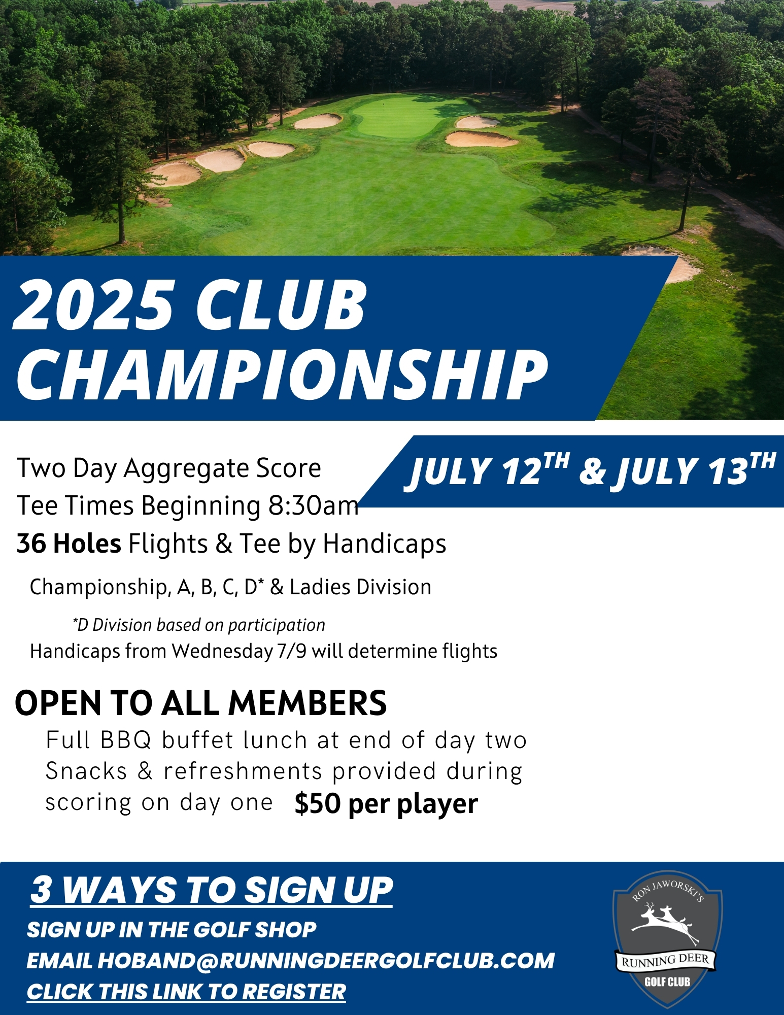 Club Championship Flyer