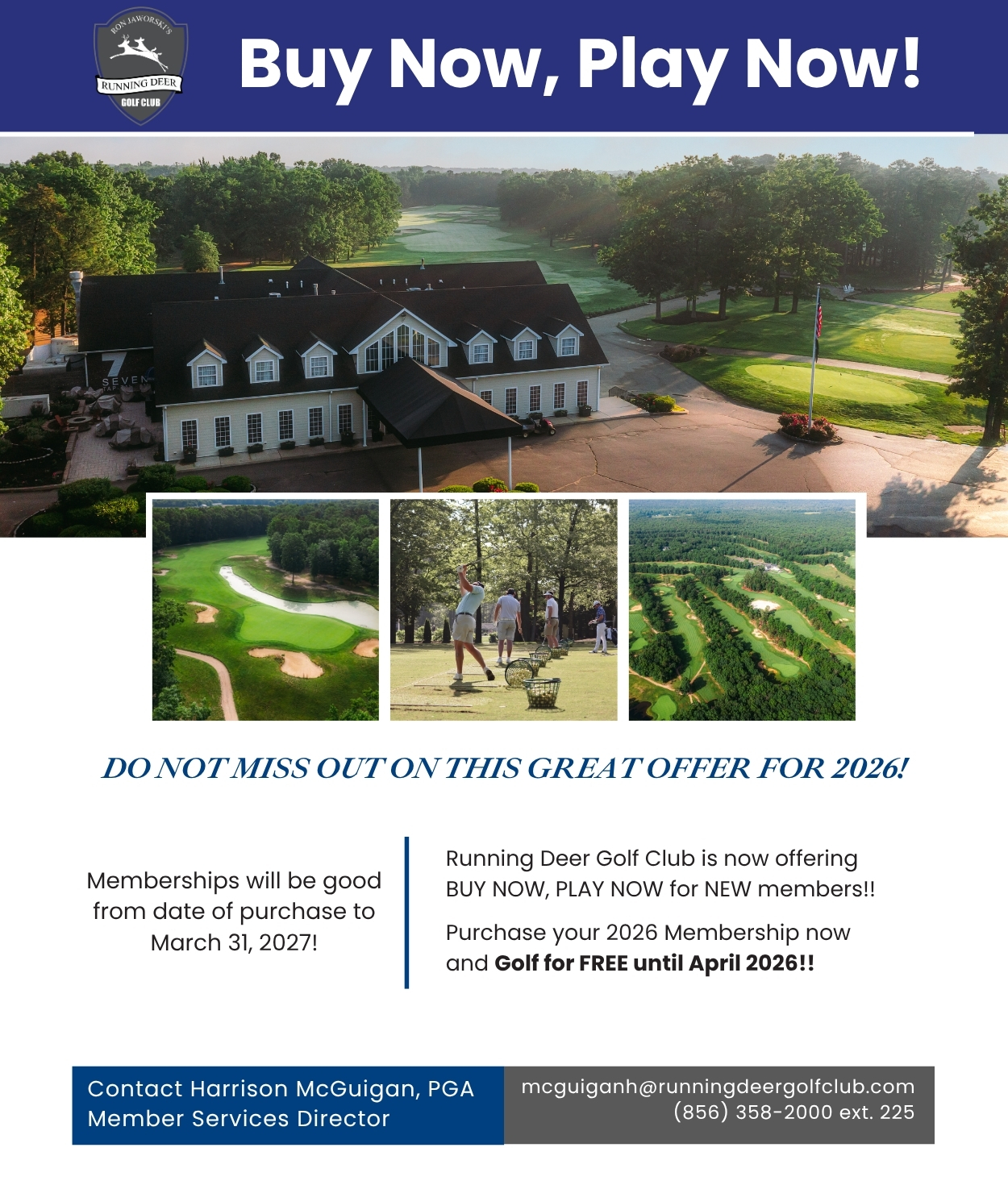 Buy Now, Play Now at Running Deer Golf Club