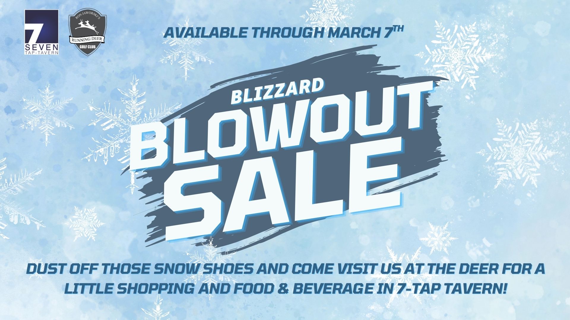 Blizzard Blowout Sale